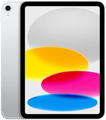 Apple 2022 iPad 10.9-inch, Wi-Fi + Cellular, 64GB - Silver (Renewed)