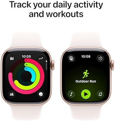 Apple Watch Series 11 [GPS + Cellular 42mm] Smartwatch with Rose Gold Aluminum Case w Light Blush Sport Band - S/M. Fitness Tracker, Health Monitoring, Always-On Display, Water Resistant (Renewed)