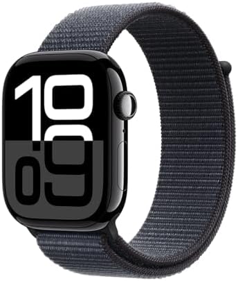 Apple Watch Series 10 [GPS + Cellular, 46mm] - Jet Black Aluminum Case with Ink ...