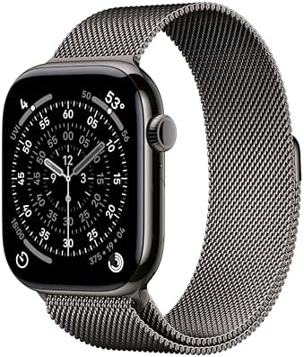 Apple Watch Series 11 [GPS + Cellular 46mm] Smartwatch with Slate Titanium Case ...