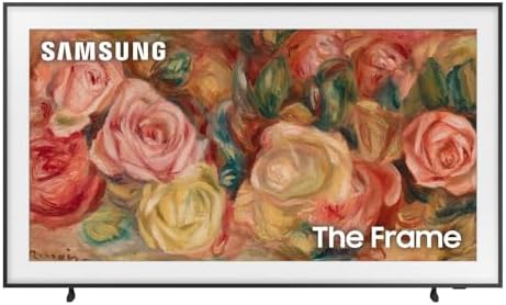 Samsung QN65LS03DAFXZA 65 Inch The Frame 4K Smart Quantum HDR TV with a Samsung VG-SCFA65BWB 65 Inch The Frame Customizable Bezel - Modern Brown (2024)