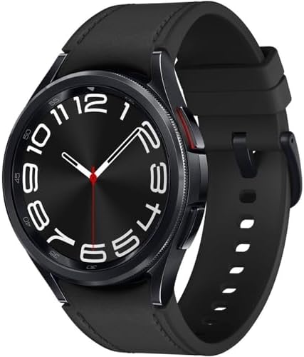 SAMSUNG Galaxy Watch 6 Classic 43mm Stainless-Steel Smartwatch w/ Fitness Tracker, Heart Monitor, BIA Sensor, Bluetooth – Black SM-R950NZ