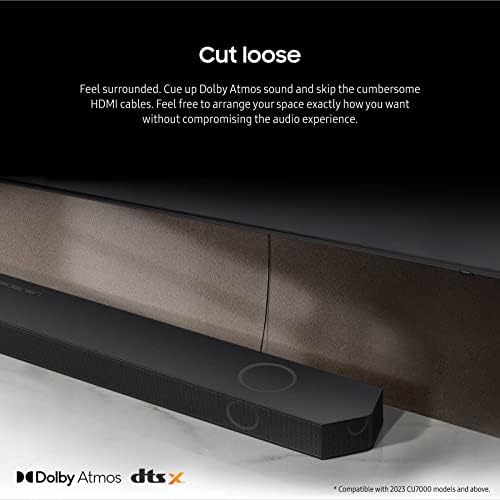 Samsung HW-Q800C 5.1.2ch Soundbar w/Wireless Dolby Audio, Q-Symphony, SpaceFit Sound Pro, Adaptive Sound, Game Mode Pro, Airplay 2, AVA, 8-Inch Subwoofer, Alexa Built-in | X, Q-Symphony, Spacefit Sound Pro, Airplay 2, Built-in Alexa