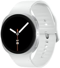 Samsung Galaxy Watch 8 | 40mm | AI Smartwatch w/ 1.34" AMOLED, Wear OS 6, Wi-Fi, Bluetooth, Heart Rate, GPS Fitness Tracker | IP68, MIL-STD-810H | International Model L320 | w/Fast Charger, Silver
