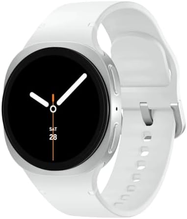Samsung Galaxy Watch 8 (2025) 40mm Bluetooth Smartwatch, Cushion Design, Fitness Tracker, Sleep Coaching, Running Coach, Energy Score, Heart Rate Tracking, Silver (Renewed)