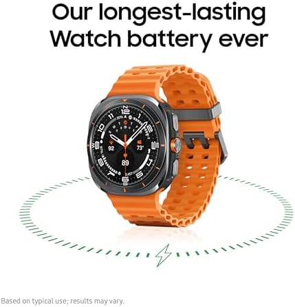 Samsung Galaxy Watch Ultra (2025) 47mm LTE Smartwatch, Titanium Casing, Advanced Sleep Coaching, Running Coach, Energy Score, Heart Rate Tracking, GPS, Titanium Blue (Renewed)