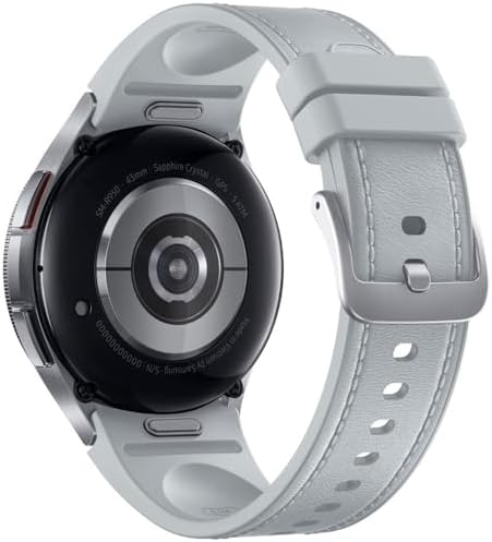Samsung Galaxy Watch 6 Classic 43mm Smartwatch with Rotating Bezel, Fitness Tracker, Advanced Sleep Coaching, Heart Monitor - Silver (Renewed)