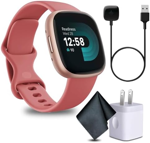 Fitbit 2 Pack Versa 4 Fitness Smartwatch with Daily Readiness, GPS, 24/7 Heart R...