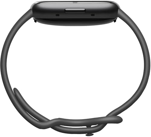 Fitbit Sense 2 Advanced Health and Fitness Smartwatch with Tools to Manage Stress and Sleep, ECG App, SpO2, 24/7 Heart Rate and GPS, Shadow Grey/Graphite, One Size (S & L Bands Included)