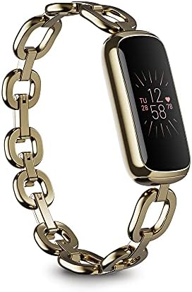 Fitbit Luxe Special Edition Fitness and Wellness Tracker, Gorjana Soft Gold Stai...