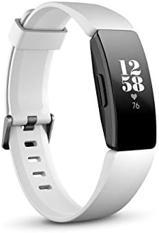 Fitbit Inspire HR Heart Rate and Fitness Tracker With S and L Bands, White, One ...