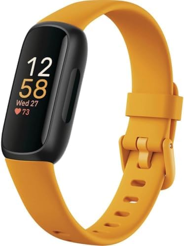 Google Fitbit Inspire 3 - Morning Glow/Black - Small and Large Bands | Stress ma...