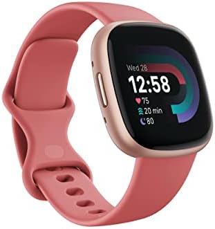 Google Fitbit Versa 4 Fitness Smartwatch - Pink Sand/Copper Rose | Daily Readine...