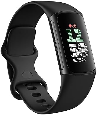Google Fitbit Charge 6 - Fitness Tracker - Obsidian/Black | Google apps, heart r...
