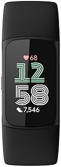 Google Fitbit Charge 6 - Fitness Tracker - Obsidian/Black | Google apps, heart rate on exercise equipment, 3-month Google Health Premium membership included, small and large bands