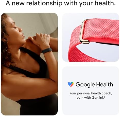 Google Fitbit Air Performance Loop Band - One Size - Obsidian | Only compatible with Fitbit Air, microadjustable, polyester, nylon, and elastane yarn band, workout-friendly