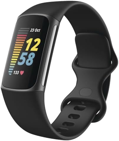 Fitbit Charge 5 Advanced Fitness & Health Tracker with Built-in GPS, Stress Mana...