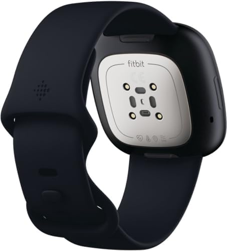 Fitbit Sense Advanced Smartwatch with Tools for Heart Health, Stress Management & Skin Temperature Trends, Carbon/Graphite, One Size (S & L Bands Included) (Renewed)