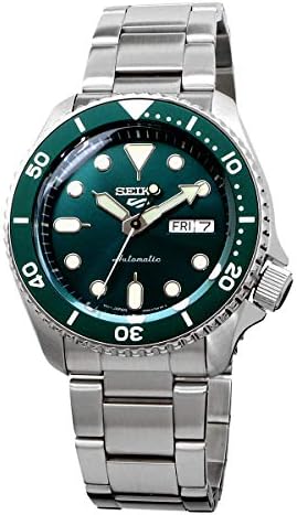 Seiko SRPD61 Men's 5 Sports SKX Sports Style Automatic Mechanical Wristwatch, Limited Edition, Green, green, Bracelet Type