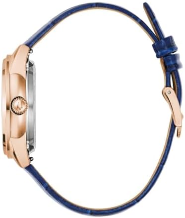 Bulova Sutton Classic Mother-of-Pearl Dial Blue Leather Strap Watch 34mm - 97L180