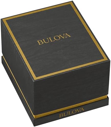 Bulova Marc Anthony Mens Modern Quadra Diamond Gold Stainless Steel Watch,Black Dial, Style:97D132