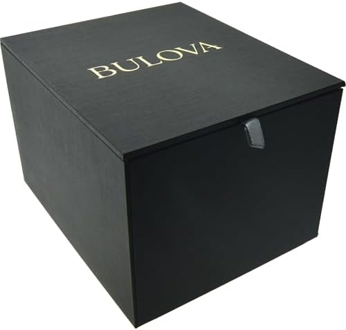 Bulova Mens Dress Classic Quartz Two Tone Stainless Steel Watch, Patterned Dial, 39mm