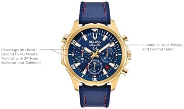 Bulova Men's Marine Star Series B Stainless Steel 6-Hand Chronograph Quartz Watch, 100M