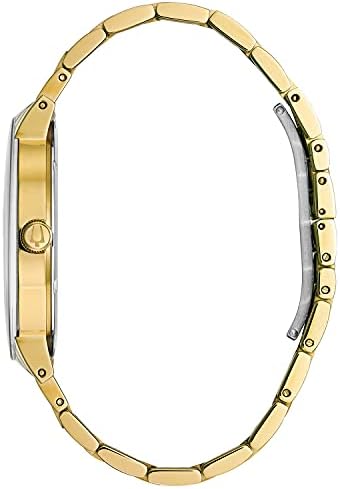 Bulova Men's 3-Hand Quartz Watch with Diamond Dial and Edge to Edge Crystal