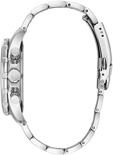 Bulova Men's Marine Star Series B Stainless Steel 6-Hand Chronograph Quartz Watch, Blue Dial Style: 96B256