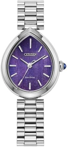 CITIZEN L Rainell Purple Dial Stainless Steel Watch 26mmx31mm - EM1200-55X