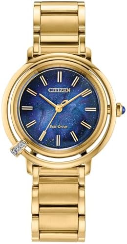 CITIZEN Eco-Drive L Arcly Diamond Blue Dial Gold-Tone Limited Edition Watch 31mm...