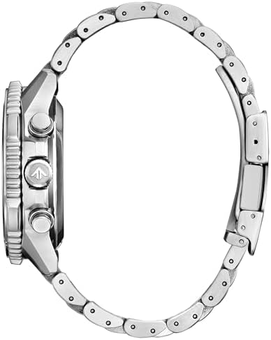 CITIZEN Eco-Drive Promaster Navihawk Silver-Tone Dial Stainless Steel Bracelet Watch 40mm - CA4660-61A