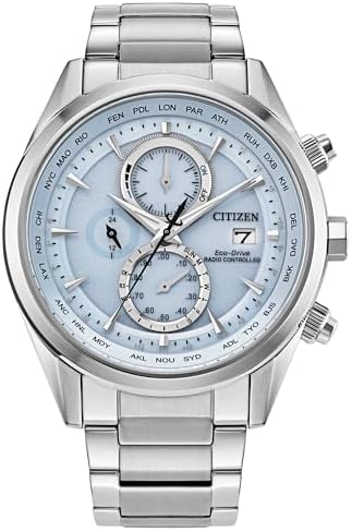CITIZEN Sport Luxury Blue Dial Stainless Steel Bracelet Watch 43mm - AT8260-51M