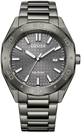 CITIZEN Eco-Drive Odyn Gray Dial Gray Stainless Steel Bracelet Watch 41mm - BM7637-81H