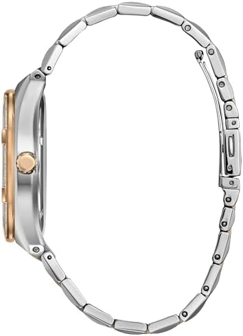 Citizen Men's Eco-Drive Corso Diamond Bezel Watch, Two-Tone Stainless Steel Bracelet Watch, 3 Hand, Date