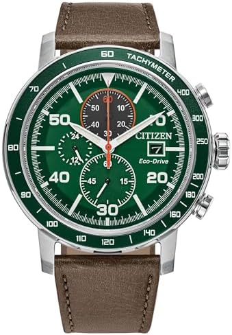 Citizen Men's Eco-Drive Weekender Brycen Chronograph Watch Stainless Steel Case