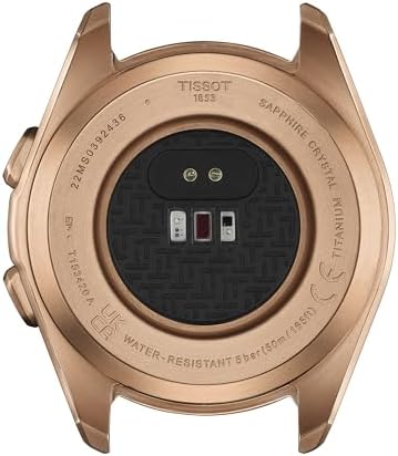 Tissot Unisex T-Touch Connect Sport antimagnetic Titanium case with Rose Gold PVD Coating Quartz Watches, Silicone, 21 (T1534204705105)