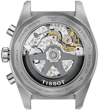 Tissot PR516 Chronograph, Swiss Mechanical Watch for Men, Stainless Steel Case and Bracelet, Valjoux, 41 mm, T1494621101100