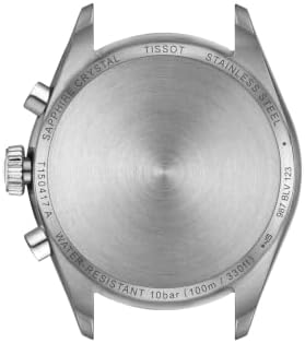 Tissot PR 100 Quartz Chronograph 40mm, Swiss Quartz Watch for Men, Stainless Steel Case, White Dial, T1504171101100