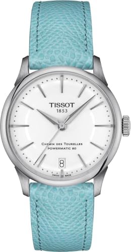 Tissot Womens Chemin des Tourelles Powermatic 80 34 mm 316L Stainless Steel case...