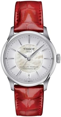 Tissot Womens Chemin des Tourelles Powermatic 80 34 mm 316L Stainless Steel case...
