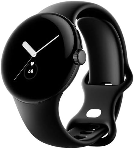 Google | Pixel Watch | Android Smartwatch with Fitbit Activity Tracking | Fitness and Sleep Tracker with Heart Rate Tracker | 41mm | Supports LTE (Matt Black case w/Black Active Band) (Renewed)