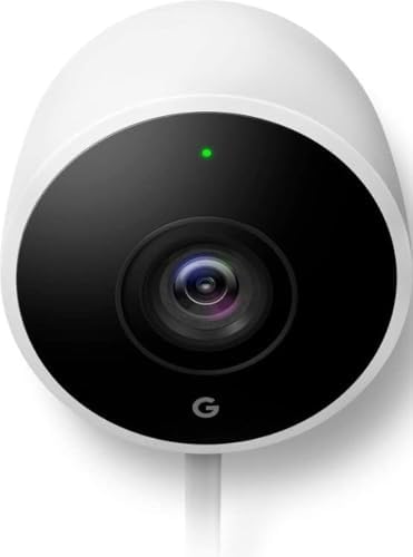 Google Nest Cam Outdoor - 1st Generation - Weatherproof Camera - Surveillance Camera with Night Vision - Control with Your Phone