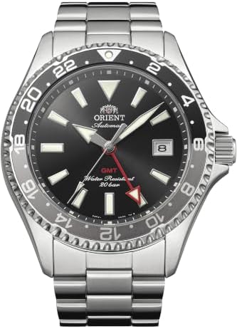 Orient Mako GMT Automatic Watch – Stainless Steel, World Time