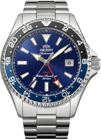 Orient Mako GMT Automatic Watch – Stainless Steel, World Time