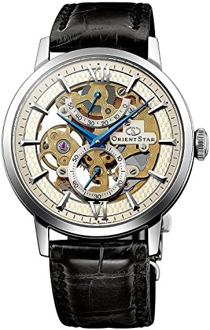 ORIENT STAR Flagship Skeleton Power Reserve Spherical Sapphire Gold Watch DX02002S