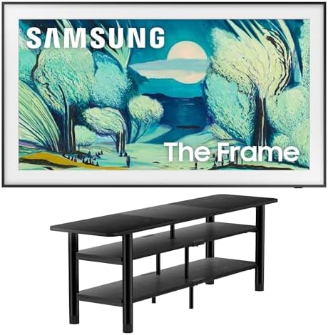 Samsung QN65LS03FAFXZA 65 Inch The Frame QLED 4K Art Mode Vision AI Smart TV with an ErgoAV ERTFL1-01B 60