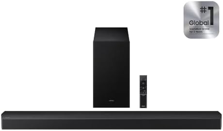 Samsung B-Series Soundbar, HW-B750F 5.1 ch Subwoofer (2025), with Wireless Subwoofer, DTS Virtual:X 3D Audio, Q-Symphony & Game Mode for Immersive TV & Movies