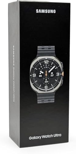Samsung Watch 7 Ultra 2025 LTE Ai (47mm) SM-L705F Latino Version (Tmobile Mint Tello & Global), Rate Tracking, Sleep Fitness Tracker, GPS (Titanium Silver/Absolute White Band SM-L705FAW1GTO)