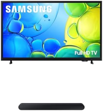 Samsung 40-Inch Class Full HD F6000 Smart TV (2025 Model) HDR, Object Tracking Sound Lite + SAMSUNG S60D 5.0ch Soundbar w/Wireless Dolby Atmos Audio, All-in-One Design, Q-Symphony, HW-S60D/ZA